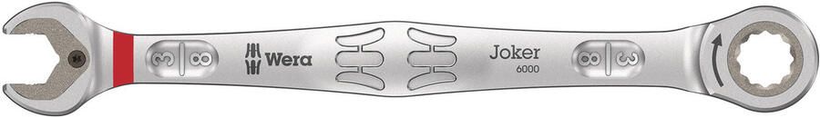 Wera Joker Steek- en ringratelsleutel inch # 3 8 duim 1 stuk(s) 05073281001