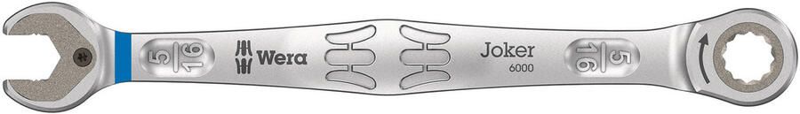 Wera Joker Steek- en ringratelsleutel inch # 5 16 duim 1 stuk(s) 05073280001