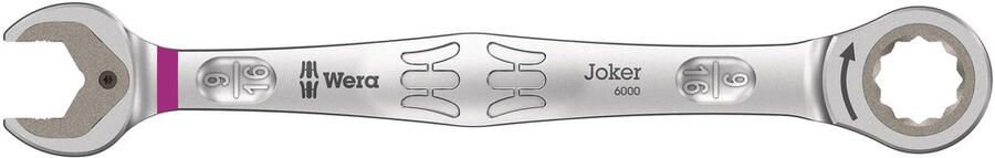 Wera Joker Steek- en ringratelsleutel inch # 9 16 duim 1 stuk(s) 05073284001