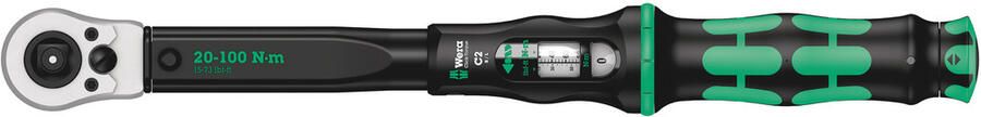 Wera Momentsleutel | 1 2 inch 20-100 Nm | 1 stuk 05075625001 - Foto 2