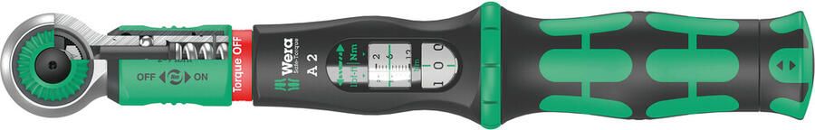 Wera Safe-Torque A 2 draaimomentsleutel met 1 4" zeskantaandrijving 2-12 Nm 2-12 Nm 05075801001