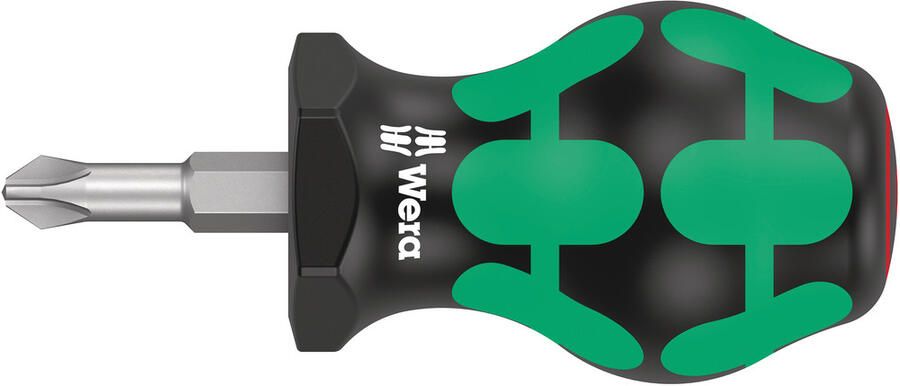 Wera Schroevendraaier | maat PH 2 | klinglengte 25 mm | 2-componentengreep | ronde kling | 1 stuk 05008851001
