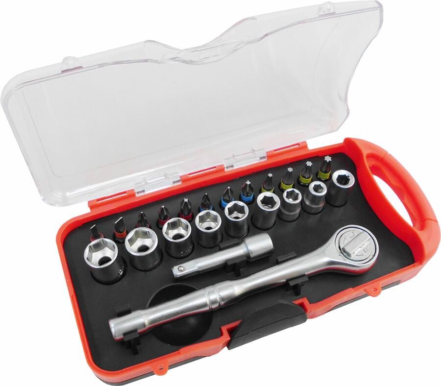 Werkzeyt Set Bit- Dopsleutels 23Dlg B20785