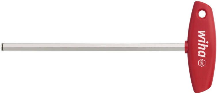 Wiha 334R080200 Stiftsleutel met dwarsgreep zeskant MagicRing hoogglans vernikkeld 8.0 mm x 232 mm 21960