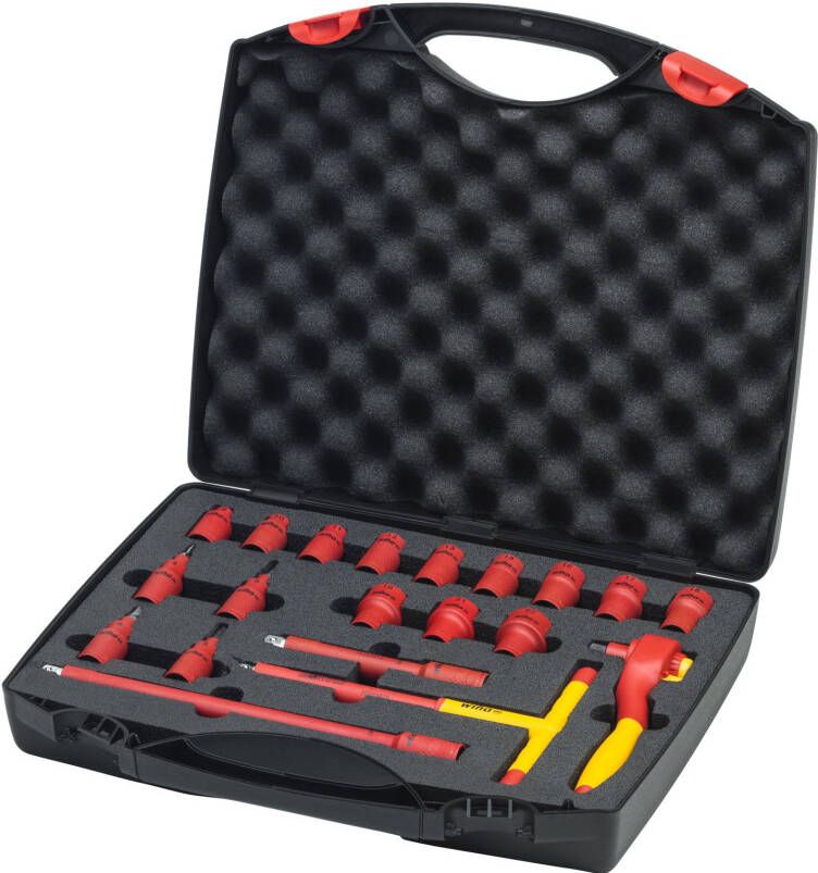 Wiha 43023 | Ratelsleutelset | Geisoleerd | 3 8" | 21-delig 43023