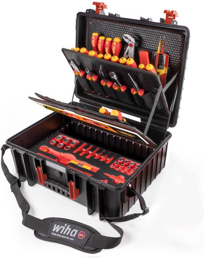 Wiha 930073202 Gereedschapkoffer set XL eMobility 70-delig 45802