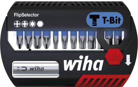 Wiha Bitset FlipSelector T-bit 25 mm assorti 14-delig 1 4" C6 3 41826