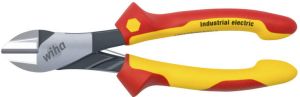 Wiha Krachtzijkniptang Industrial electric met DynamicJoint met in- en uitschakelbare openingsveer | 160 mm 40922