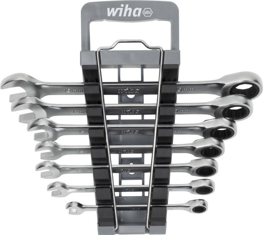 Wiha Ringratel-steeksleutelset | Incl. houder | 8-delig 45244