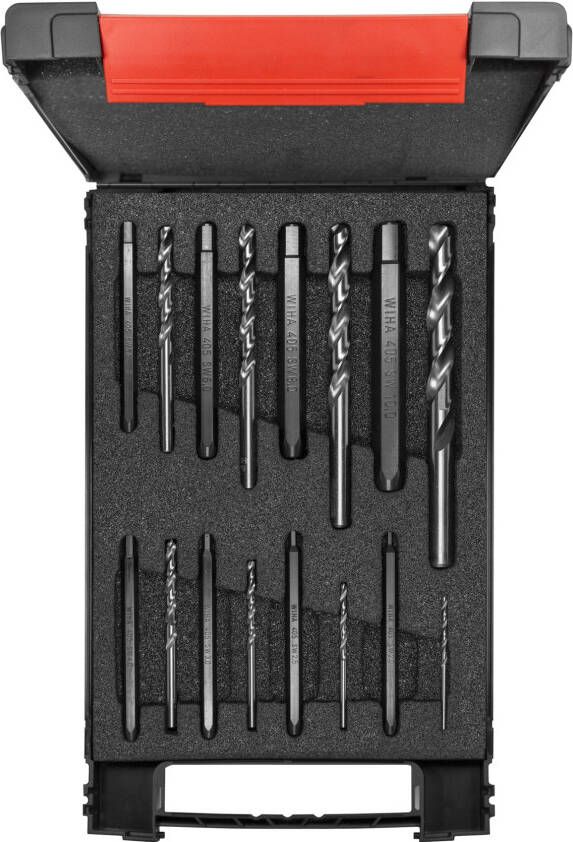 Wiha Schroevenuitdraaierset | Zeskant | 17-delig | met spiraalboren | incl. box 03988