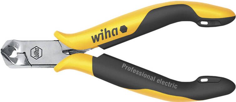 Wiha Schuine kopkniptang Professional ESD brede kop | ca. 29° | met kleine facet | 115mm 4 1 2" 26835