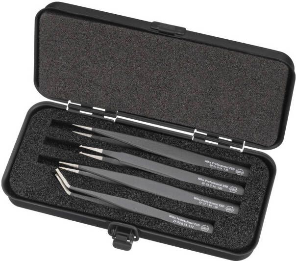 Wiha SMD pincettenset | Professional ESD | 4-delig | 32349