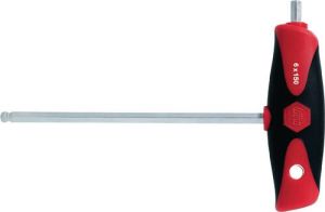 Wiha Stiftsleutel met dwarsgreep | sleutelwijdte 5 mm | klinglengte 150 mm | met dwarsstuk en kogelkop | 1 stuk 28374