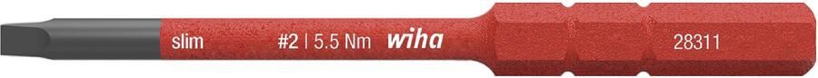 Wiha Bit slimBit electric Binnenvierkant Robertson 2 x 75 mm 35511