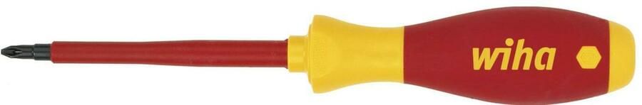 Wiha Schroevendraaier SoftFinish electric Phillips PH0 x 60 mm op blisterverpakking 43390