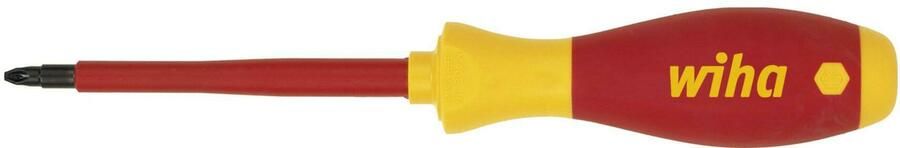 Wiha Schroevendraaier SoftFinish electric Pozidriv PZ2 x 100 mm op blisterverpakking 38018