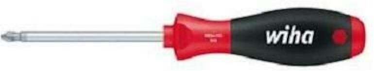 Wiha Schroevendraaier SoftFinish Pozidriv PZ2 x 100 mm met ronde schacht op blisterverpakking 39599