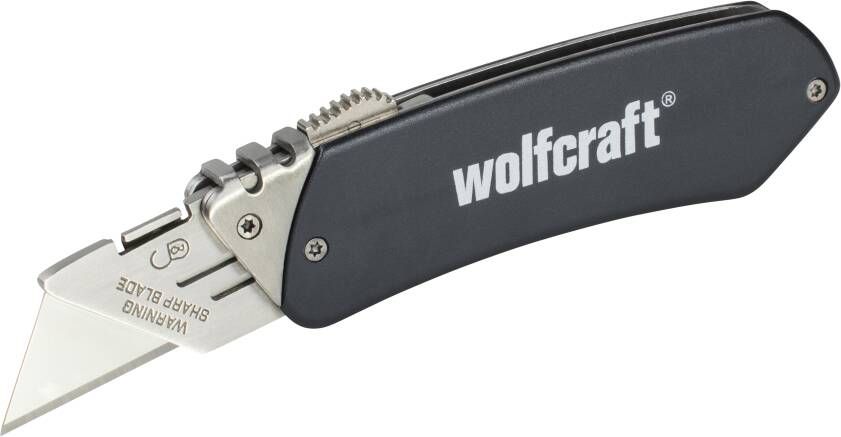 Wolfcraft Aluminium vrijetijdsmes | Intrekbaar mes | 1 stuk 4124000