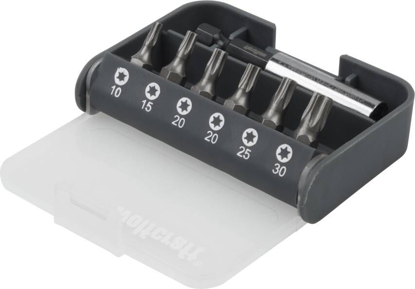 Wolfcraft Bit-box | TORX T10-T30 | 7-delig 1216000