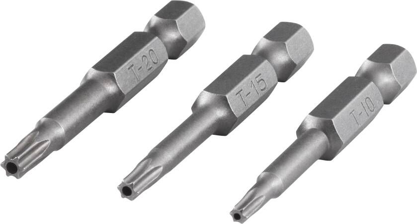 Wolfcraft Bit-set | TORX met boring | 15 20 | 3-delig 1261000