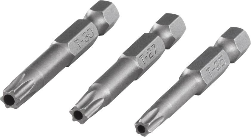 Wolfcraft Bit-set | TORX met boring | 27 30 | 3-delig 1262000