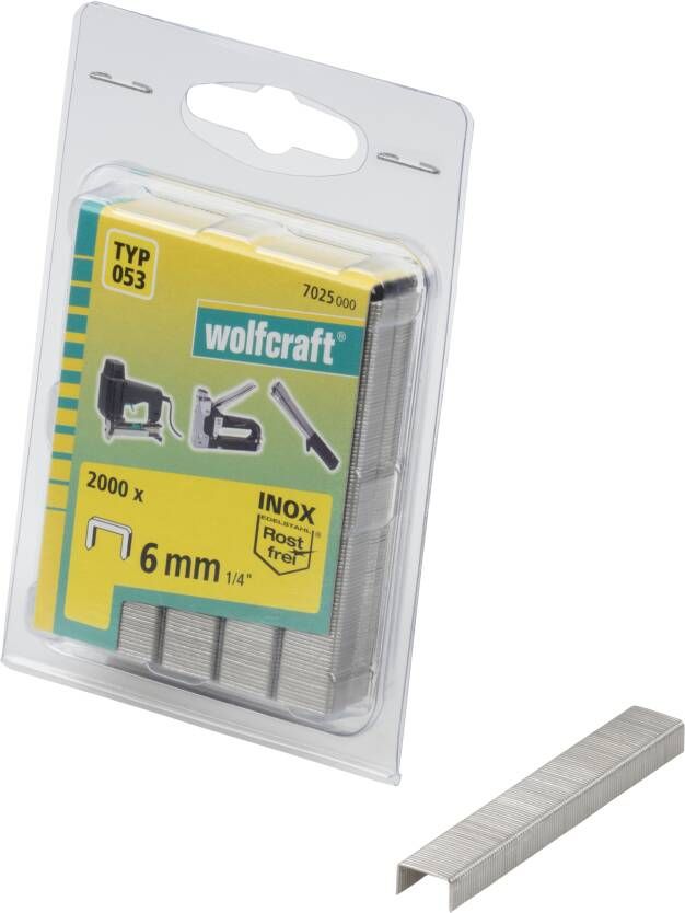 Wolfcraft Breedrugnieten | Type 053 | INOX | 6mm | 2000 stuks 7025000