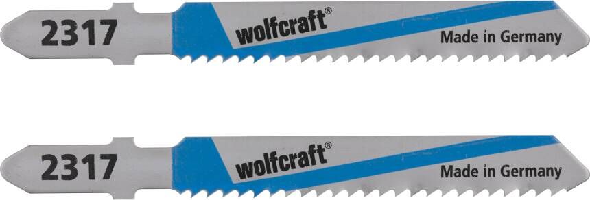 Wolfcraft Decoupeerzaagblad | HSS | L=75mm | T-Schaft | 2 stuks 2317000