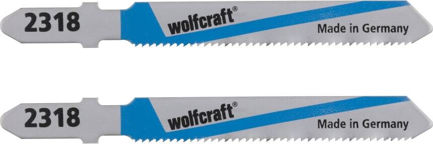 Wolfcraft Decoupeerzaagblad | HSS | L=75mm | T-Schaft | 2 stuks 2318000