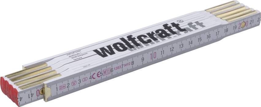 Wolfcraft Duimstok | 2mtr | Beukenhout | 1 stuk 5227000