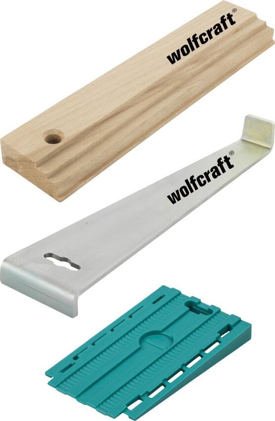 Wolfcraft Gereedschapsset | Voor het leggen van laminaat- en designvloeren | 1 set 6975000