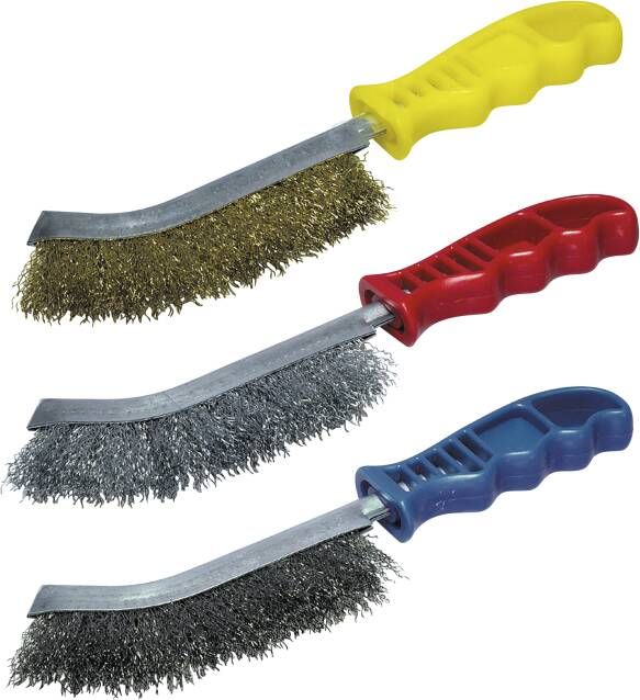 Wolfcraft Handdraadborstel set | 3-delig | 265mm | 1 set 2138000