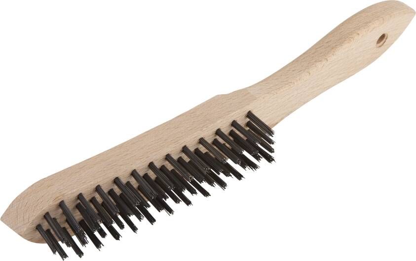 Wolfcraft Handdraadborstel | Staal | 4 rijen | 280mm | 1 stuk 2722000