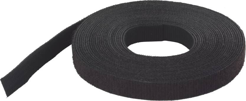 Wolfcraft Klittenbandriempjes | Zwart | 5m | 1 stuk 3286000