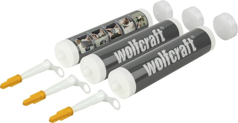 Wolfcraft Lege patronen | Inhoud 310ml | 3 stuks 4044000