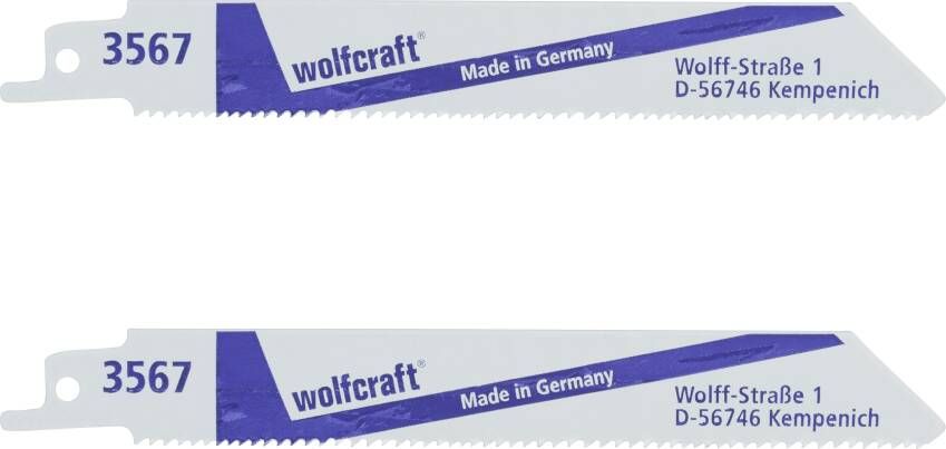 Wolfcraft Sabelzaagblad | BiM | Univ. grob | L=150mm | 2 stuks 3567000