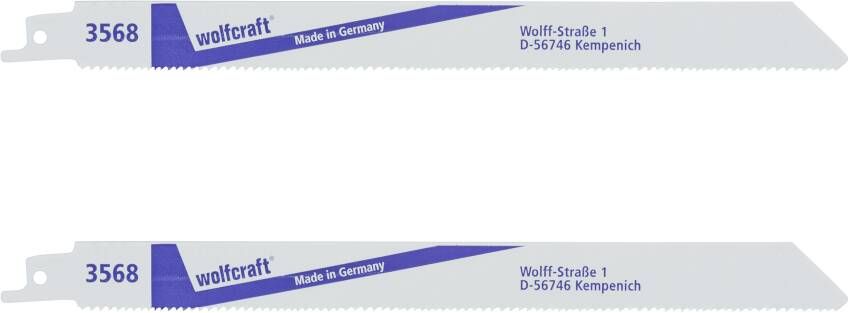 Wolfcraft Sabelzaagblad | BiM | Univ. grob | L=230mm | 2 stuks 3568000