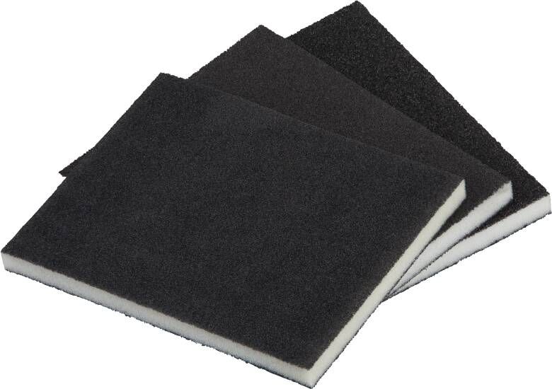 Wolfcraft Schuursponzen | K60 K120 K180 | 98 x 123 x 10mm | 3 stuks 2895000